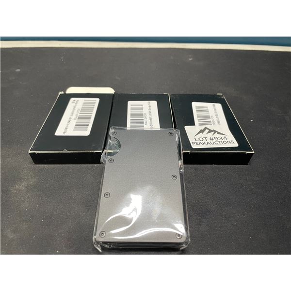 Lot of 3 Mountain Voyage Minimalist Mens Wallets - Black Colour