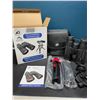 Image 1 : Lot of 1 Pair of 12x42 Powerful HD Binoculars w/ Tripod Stand & Case
