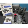 Image 1 : Lot of 1 Pair of 12x42 Powerful HD Binoculars w/ Tripod Stand & Case