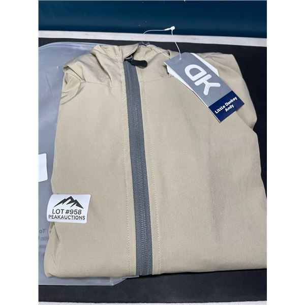 Lot of 1 Little Donkey Andy Men's Windbreaker Khaki Jacket - Size XL