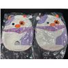 Image 2 : Lot of 2 Purple Cow "Squishmallow" Inspired Plushies - 8 inch
