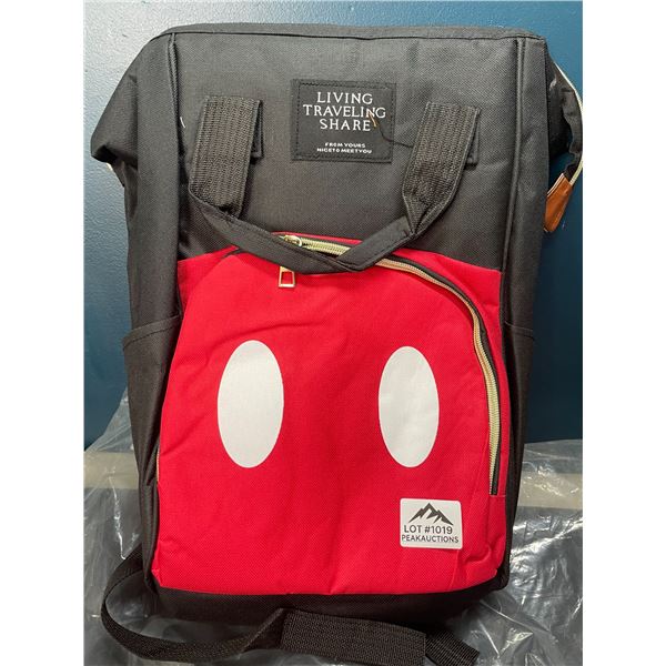 Lot of 1 Mickey Mouse Style Diaper Bag Bakpack
