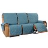 Image 1 : Lot of 1 Waterproof 3-Seat Recliner Cover - Deep Blue