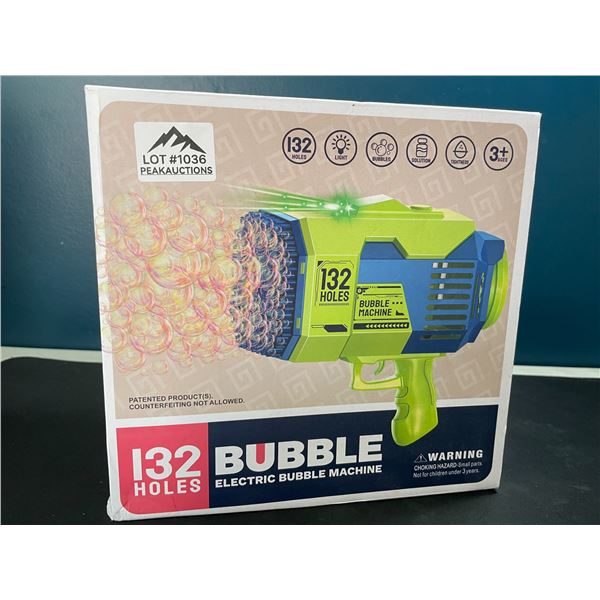 Lot of 1 Electric Bazooka Bubble Gun - 132 Holes - Blows SO MANY BUBBLES!!