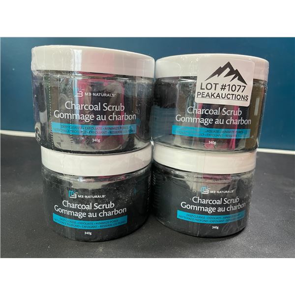 Lot of 4 Charcoal Scrubs