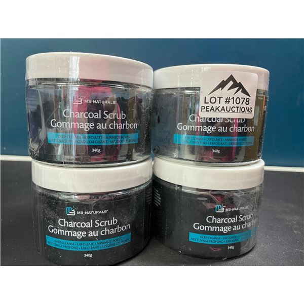 Lot of 4 Charcoal Scrubs