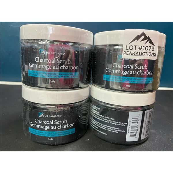 Lot of 4 Charcoal Scrubs