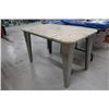 Image 1 : TABLE AVEC PIEDS EN MÉTAL 48"x30"x31"