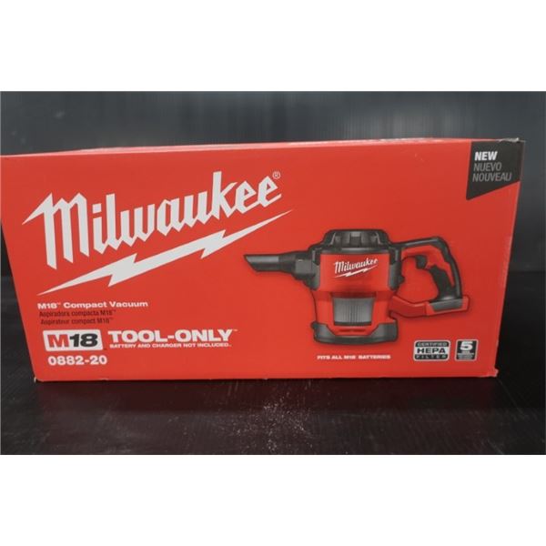 (G16) ASPIRATEUR COMPACT SANS-FIL MILWAUKEE 0882-20