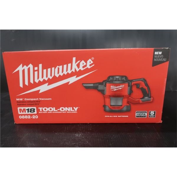 (G16) ASPIRATEUR COMPACT SANS-FIL MILWAUKEE 0882-20