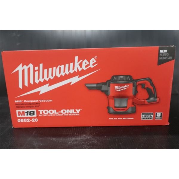 (G16) ASPIRATEUR COMPACT SANS-FIL MILWAUKEE 0882-20