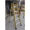 Image 1 : (G25) ESCABEAU 6' FEATHERLITE JAUNE