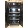 Image 2 : CABINET EN MÉTAL MOBILE 4-ÉTAGÈRES 36"x18"x77.5" NOIR SANS CLE