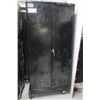 Image 1 : CABINET EN MÉTAL MOBILE 4-ÉTAGÈRES 36"x18"x77.5" NOIR SANS CLE