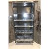 Image 2 : CABINET EN MÉTAL MOBILE 4-ÉTAGÈRES 36"x18"x77.5" NOIR SANS CLE