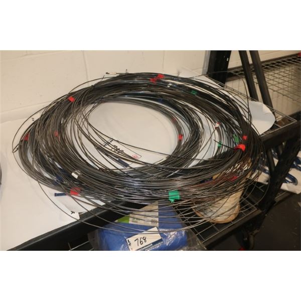 LOT:10 FILS DE TIRAGE EN ACIER ASST