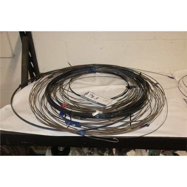 LOT:10 FILS DE TIRAGE EN ACIER ASST