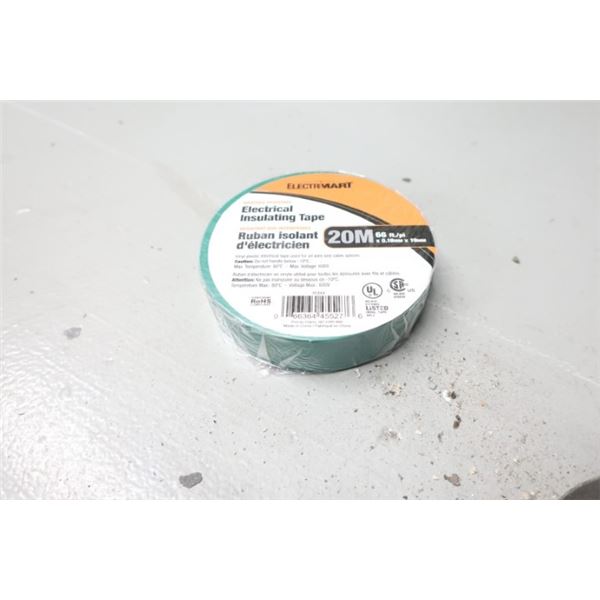 ROULEAU RUBAN ISOLANT D'ÉLECTRICIEN VERT