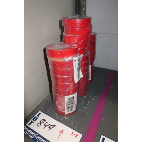 ROULEAU RUBAN ISOLANT D'ÉLECTRICIEN ROUGE