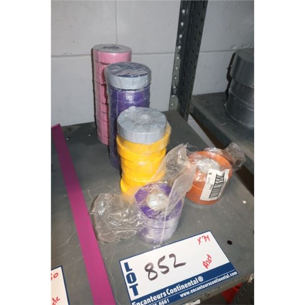 ROULEAU RUBAN ISOLANT D'ÉLECTRICIEN COULEURS ASST