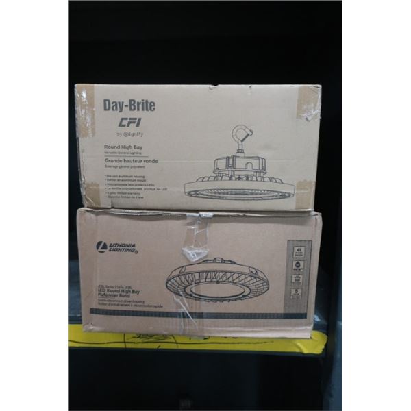 LOT: 2 ÉCLAIRAGES DEL GRANDE HAUTEUR RONDE ASST