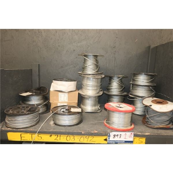 LOT:17 BOBINES DECORDON AN ACIER ASST.