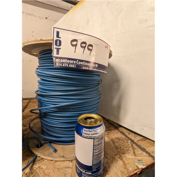 BOBINE DE FIL #8 AWG BLEU