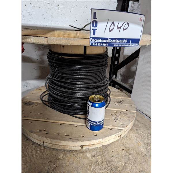 BOBINE DE FIL 1C/8 AWG NOIR