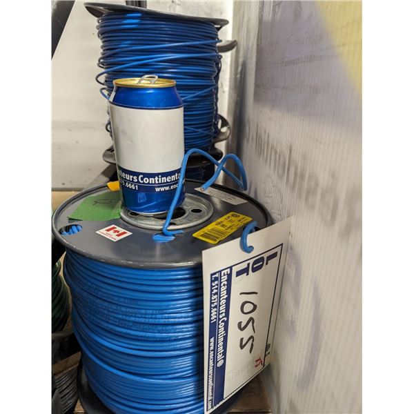 BOBINE DE FIL 12 AWG BLEU