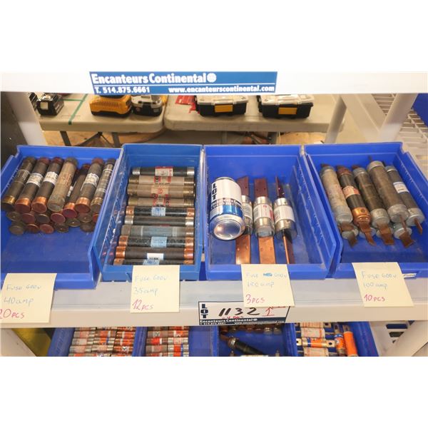 LOT: 45 FUSIBLES (35, 40, 100, 150 AMP) 600V