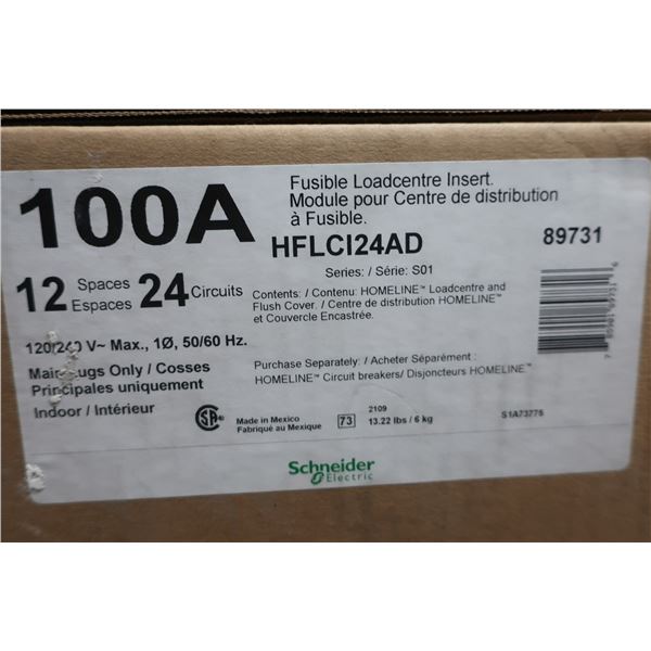 MODULE POUR CENTRE DE DISTRIBUTION A FUSIBLES 100A 120/240v HFLCI24AD