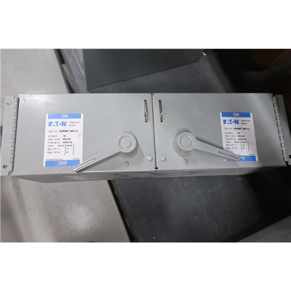 DEAD-FRONT SWITCH DBL EATON FDPWT 3611J 600v, 20hp 30a