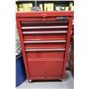 Image 1 : CABINET D’OUTILS MOBILE ROUGE AVEC CONTENU