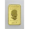 Image 2 : 1/10 Oz .9999 Fine Gold 2017 Legal Tender Bar 