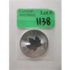 Image 1 : 1 Oz .9999 Silver 2023 Canada Maple Leaf Coin 