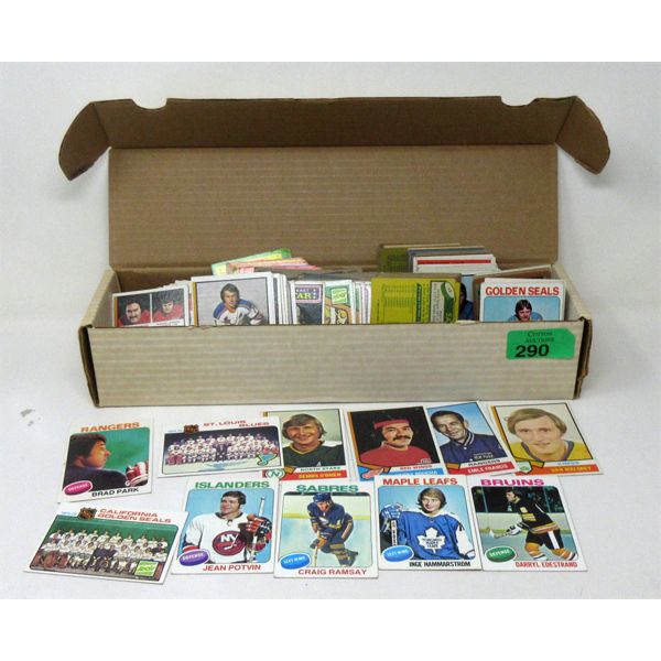 Box of 300+ Vintage Hockey Cards