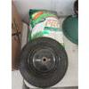 Image 1 : Wheel Barrow Wheel and Bag of Turf Builder Pro