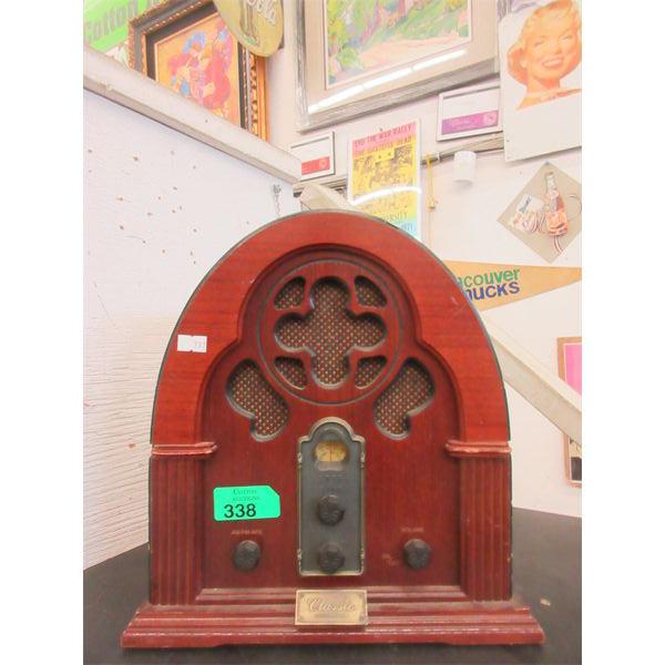 Reproduction Cathedral Radio w/ Cassette Player