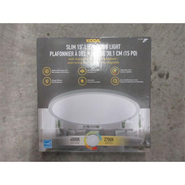 Koda Slim 15" LED Ceiling Light - Open Box 