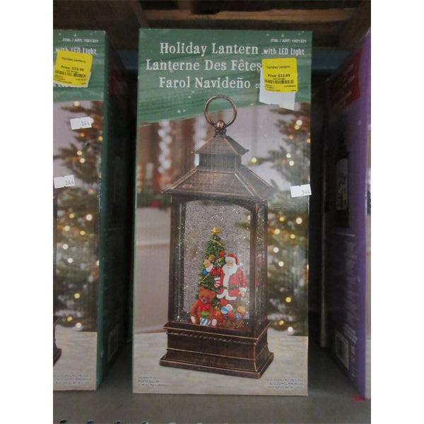 Holiday Lantern with LED Light - Open box