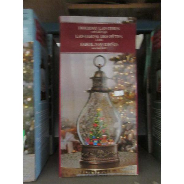 Holiday Lantern with LED Light - Open box