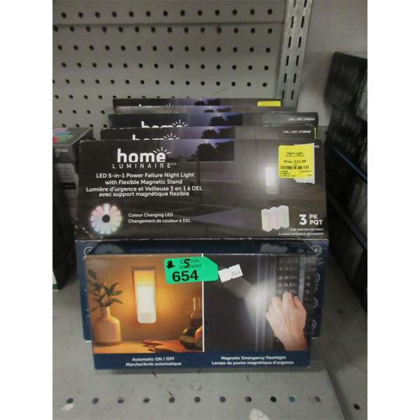 5 Home Luminaire LED Power Failure Night Lights