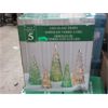 Image 1 : Set of 5 LED Glass Trees - Open Box
