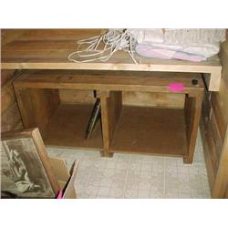 Wooden Bench w/ Boot Storage