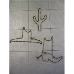 3 Barbed Wire Decorations