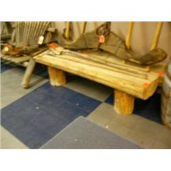 66" Split Log Bench