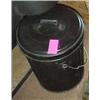 Image 1 : Black Metal Ash Bucket