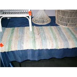 Woven rag rug