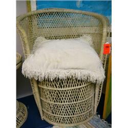 Rattan side table & Chair