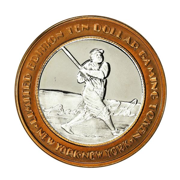 .999 Fine Silver New York New York Las Vegas, Nevada $10 Limited Edition Gaming Token